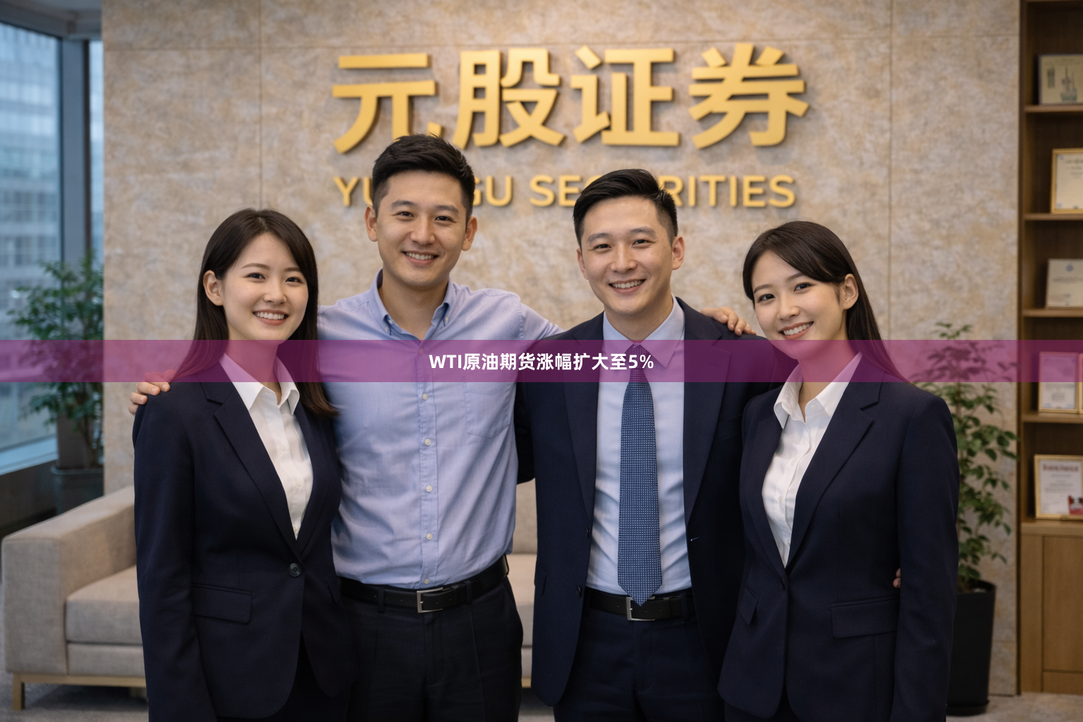 WTI原油期货涨幅扩大至5%