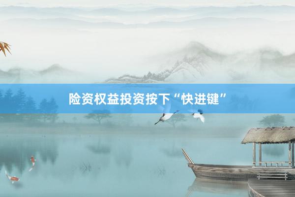 险资权益投资按下“快进键”