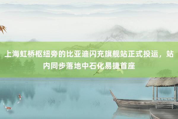 上海虹桥枢纽旁的比亚迪闪充旗舰站正式投运，站内同步落地中石化易捷首座