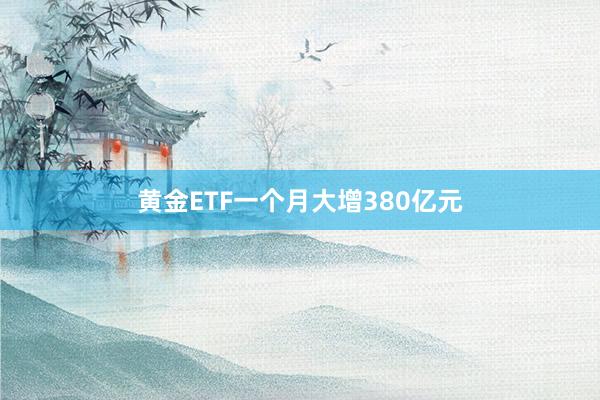 黄金ETF一个月大增380亿元