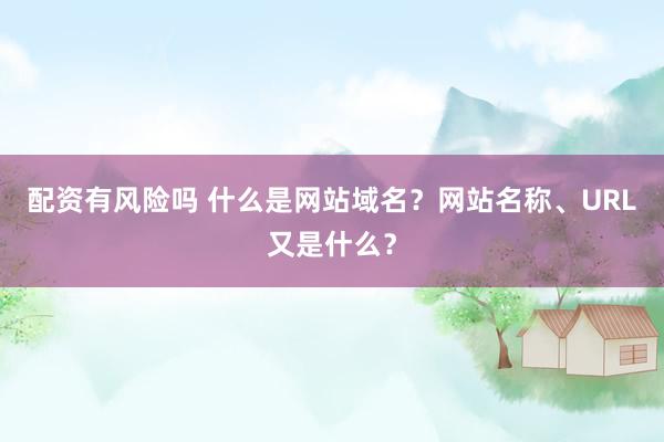 配资有风险吗 什么是网站域名？网站名称、URL又是什么？